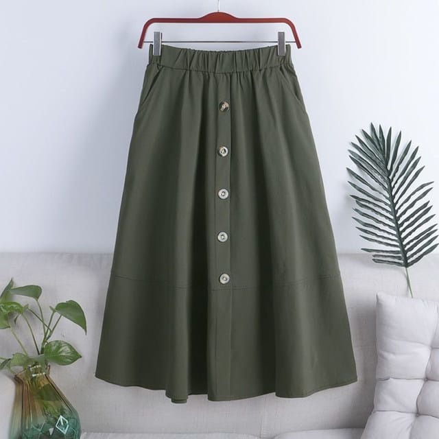 ALEEYA Rok Suede 7/8 / Reyna Midi Skirt Suede (2521)