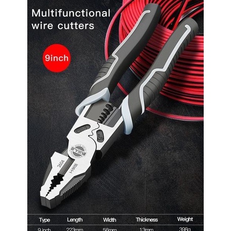 AIRAJ Multipurpose Wire Cutters Tang Pemotong Kabel Multifungsi 9 inch