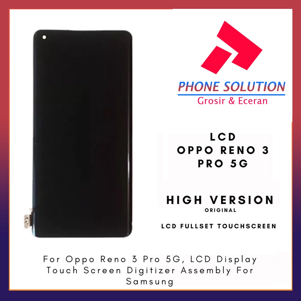 LCD Oppo Reno 3 Pro (5G) Fullset Touchscreen  // Supplier LCD Oppo - Garansi 1 Bulan