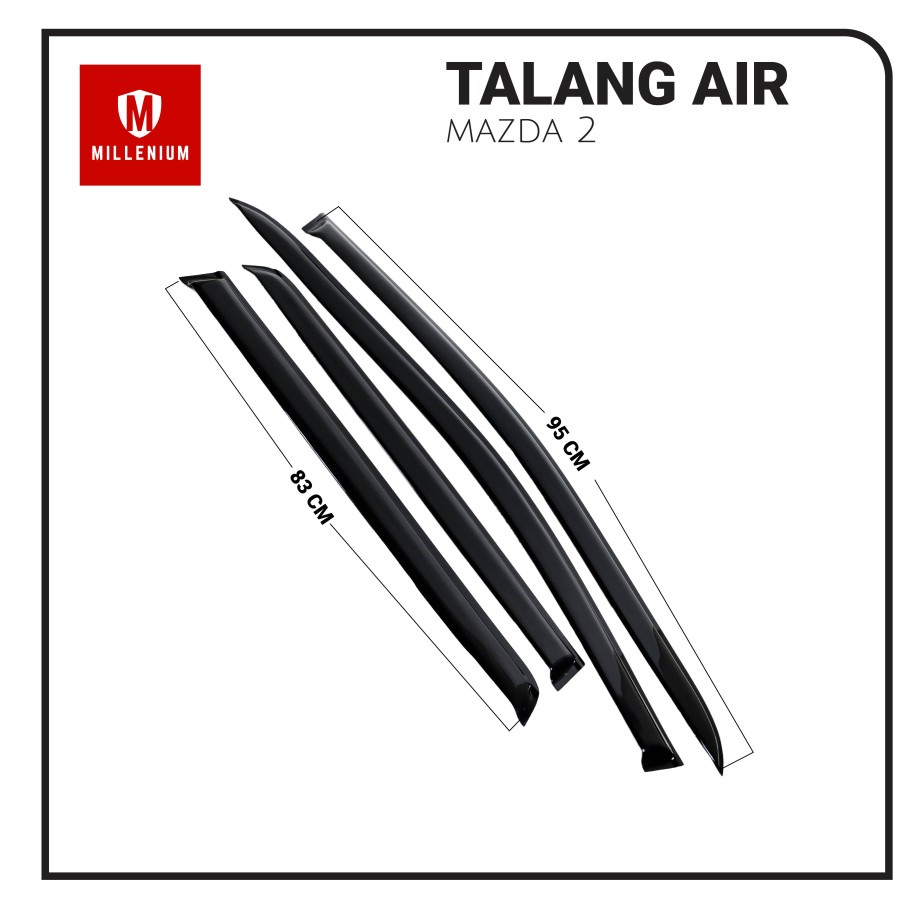 TALANG AIR PINTU MOBIL MAZDA 2 2009 - 2014 MODEL SLIM