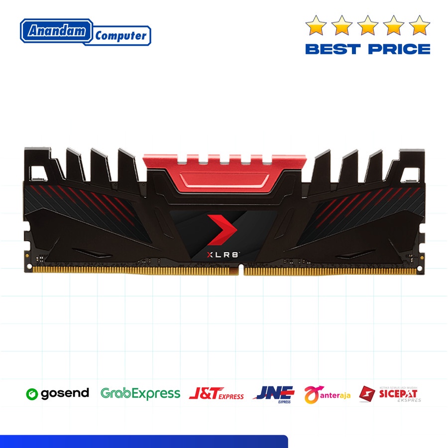 PNY XLR8 Longdimm 8GB DDR4 3200MHz Memory RAM PC Desktop