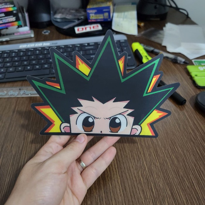 

STIKER 3D MOTION LENTICULAR ANIME - D0107 - Hunter x Hunter - Gon