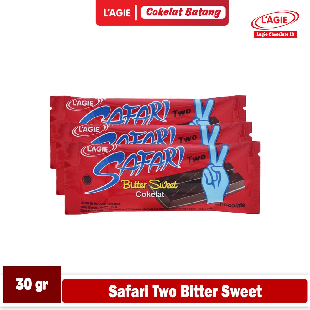 

LAGIE SAFARI TWO BITTER SWEET 30GRAM 3 BATANG