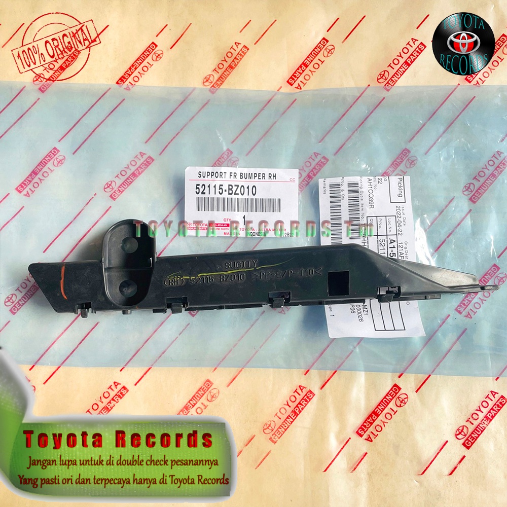Breket Bemper Depan Kanan Avanza & Xenia 2003-2005 Non-VVTI Original Genuine Toyota 52115-BZ010
