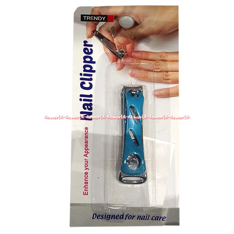 Trendy Nail Clipper Blue Gunting Kuku Warna Biru Trendi Nailclip Nailclipper