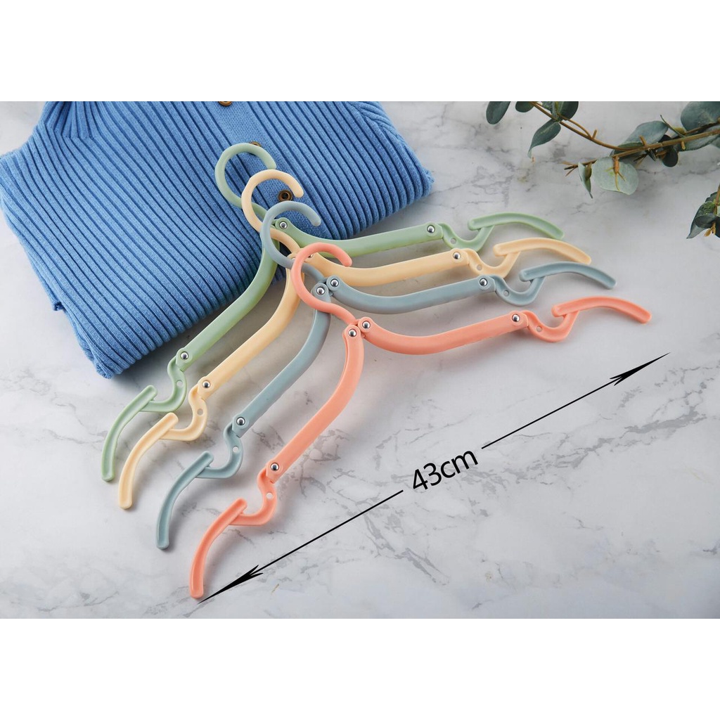 Hanger Lipat Gantungan Baju Portable Gantungan Pakaian Lipat Travelling Serbaguna
