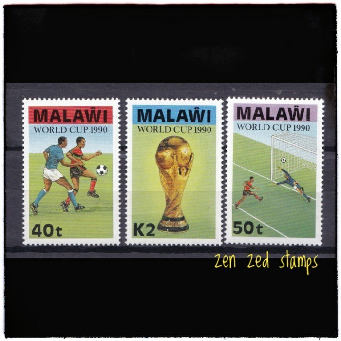 

0720 Perangko Malawi 1990 World Cup'90 3v Mnh