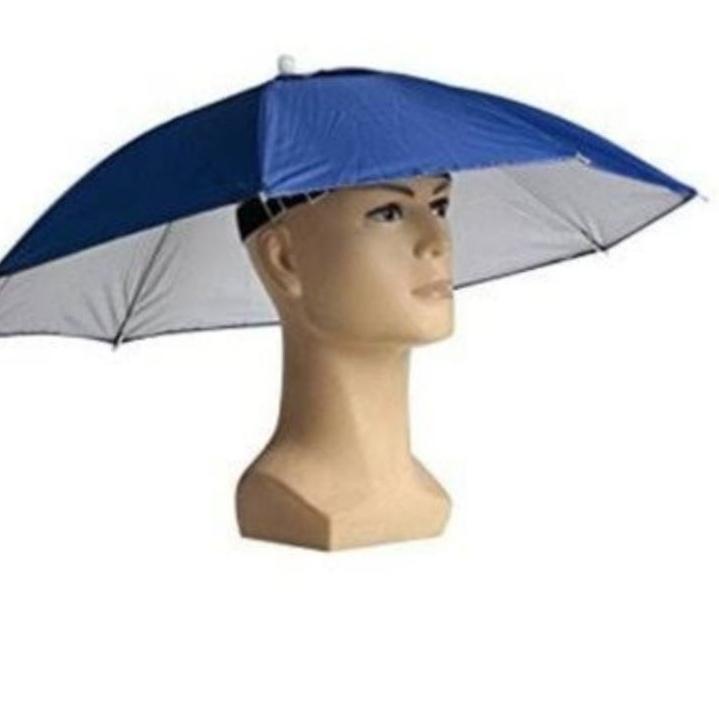Real produk--payung kepala payung topi untuk mancing