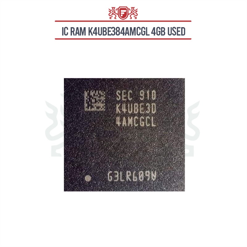 IC K4UBE384AMCGCL USED / IC Cpu Ram Samsung A50 Used Tested (IC K4UBE384AMCGCL USED) / K4UBE384AMCGL
