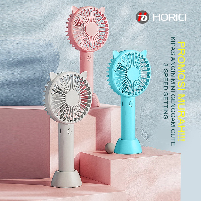 PROMOSI MURAH!!! KIPAS ANGIN MINI GENGGAM CUTE / KIPAS LIPAT PORTABLE / MINI FAN-1