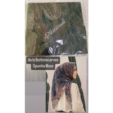 Buttonscarves As Is Opuntia Moss