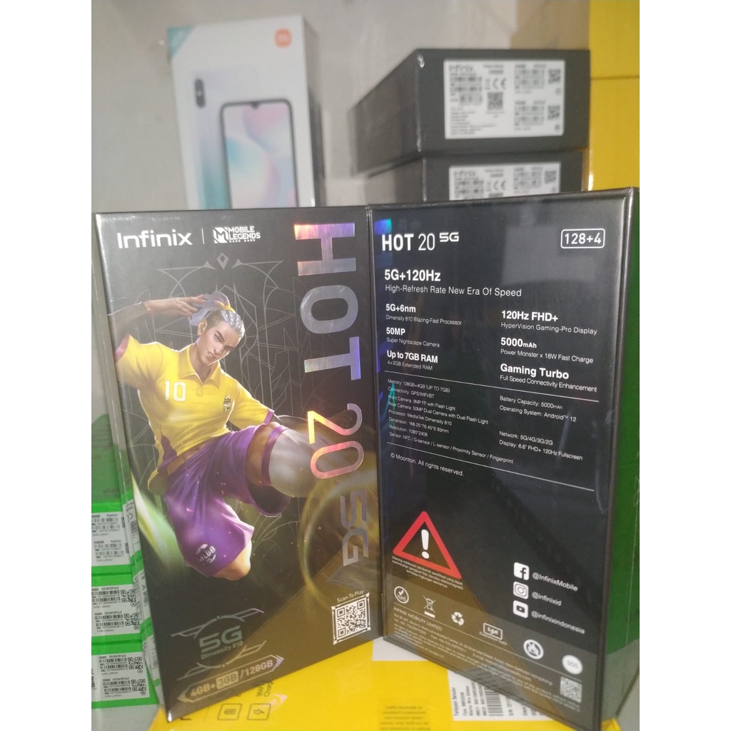 Infinix Hot 20 5G 4/128 GB Garansi Resmi