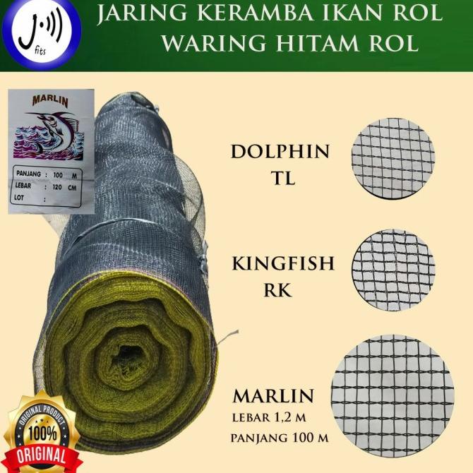 Waring Ikan Hitam Marlin Rol / Jaring Keramba Ikan Rp;