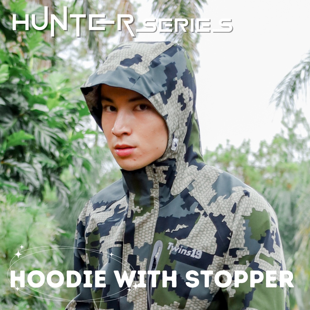 Jas hujan Pria Wanita Outdoor Hunter series TWINS19