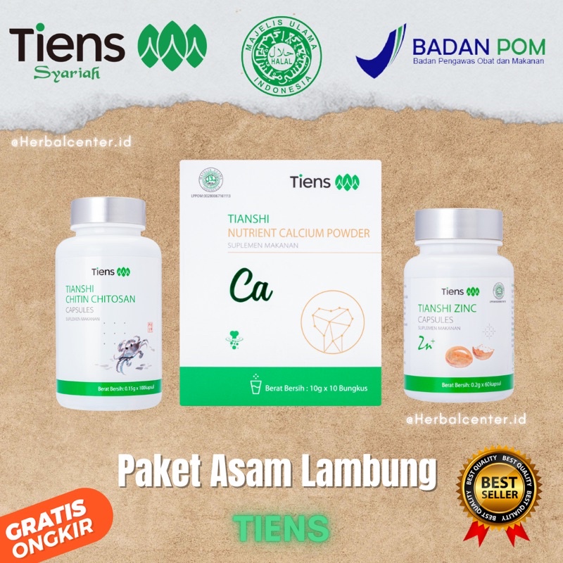 Paket Asam Lambung Original Tiens | Obat Herbal Asam Lambung