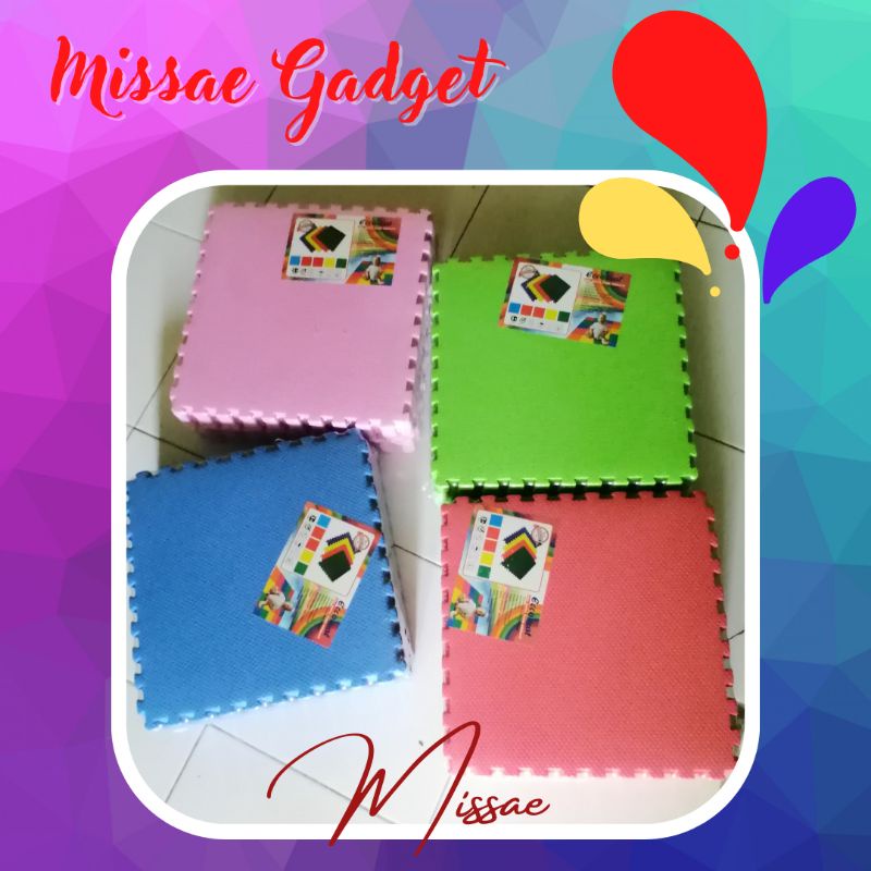 Evamat Karpet Puzzle Warna Polos Uk 30x30cm