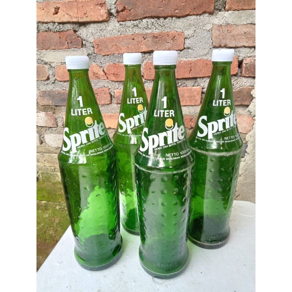 Botol sprite 1 liter ,botol sprite 1000ml murah asli bahan kaca