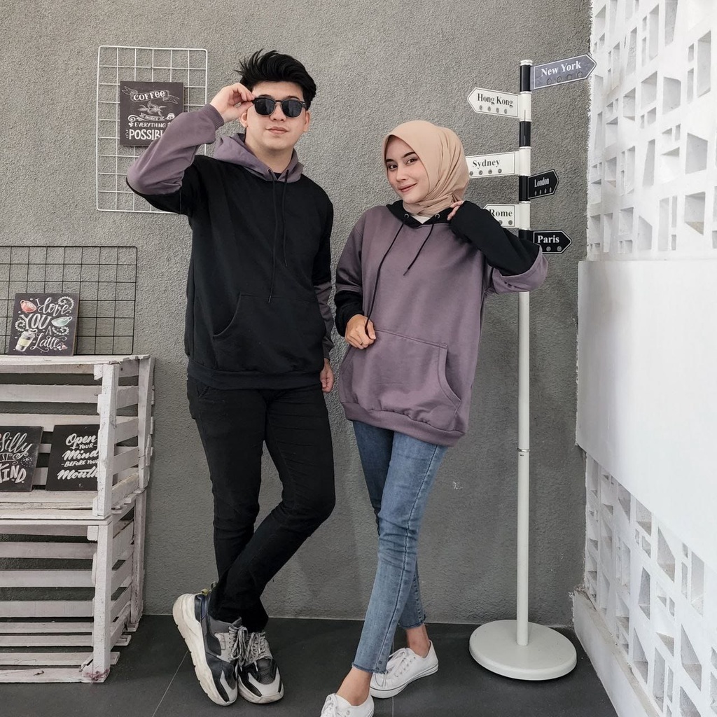 SWEATER JUMPER PRIA COMBINE HOODIE POLOS