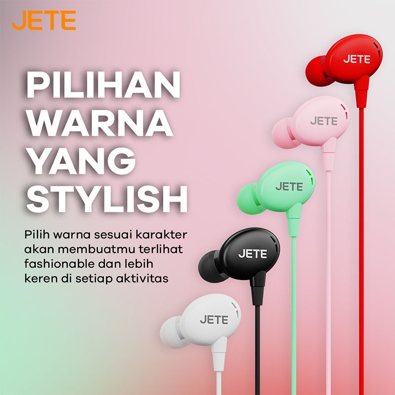 Bundling Mouse Wireless JETE MS3 + Headset JETE HA5 + Pouch Jaring