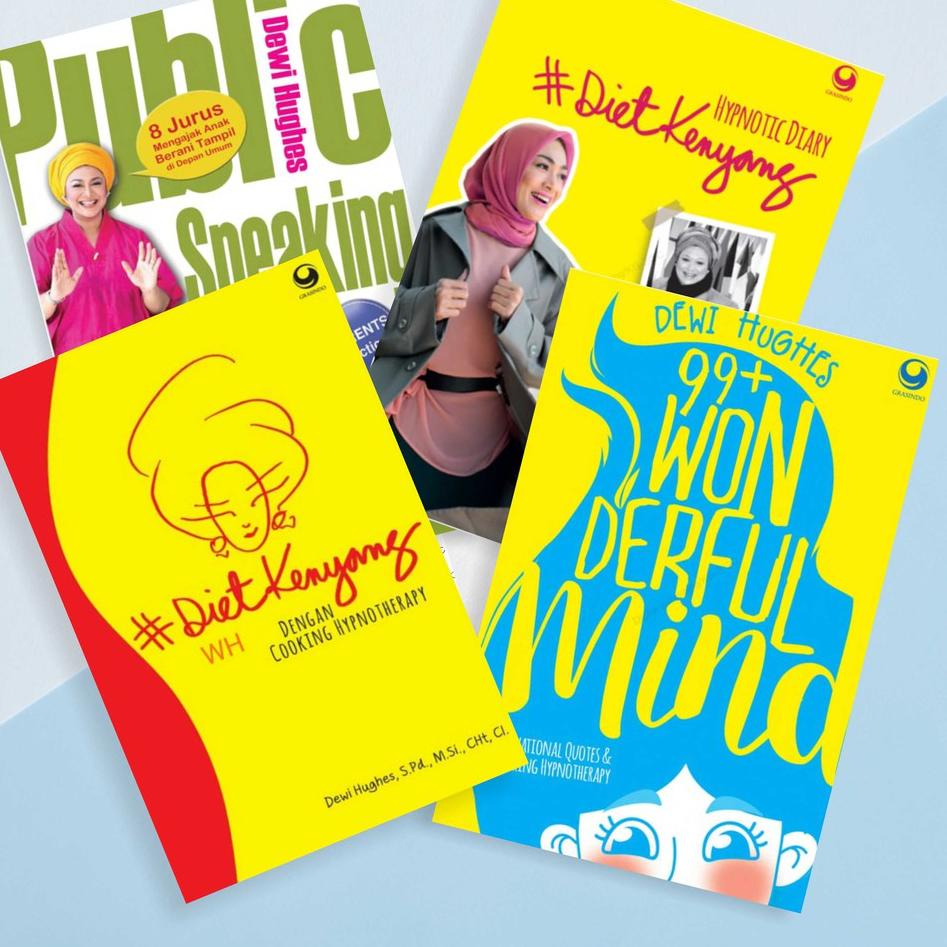 

EPUB Buku DEWI HUGHES ; Diet Kenyang, 99+ wonderful mind, public speaking for kids, Hypnotic Diary whpj238