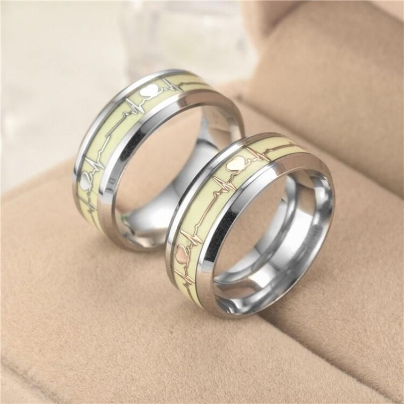 Cincin Pasangan Bahan Stainless Steel Untuk Pesta