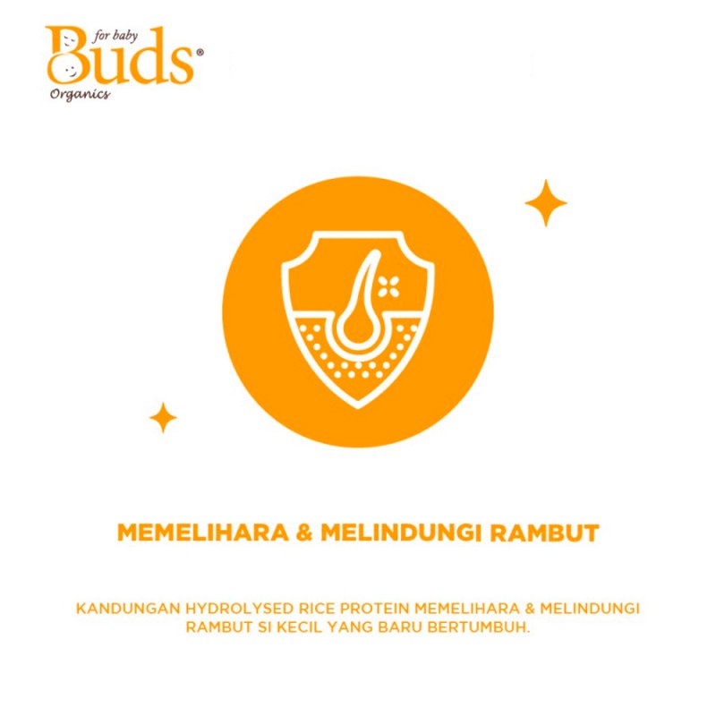 Buds Organics Baby Hair Volume Booster Penumbuh Rambut Bayi - 100 ml