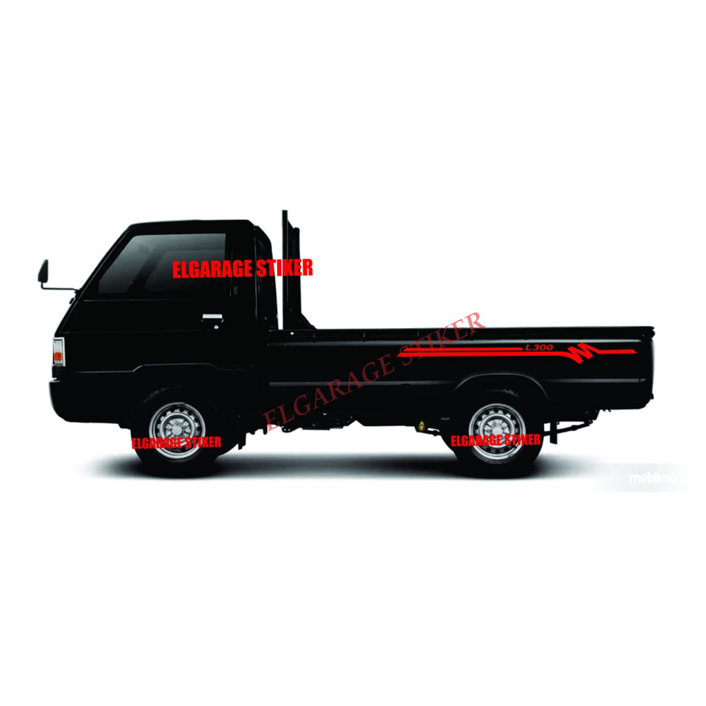 Stiker mobil pick up l300 cutting stiker list bak mobil l300 stiker striping variasi mobil mitsubish