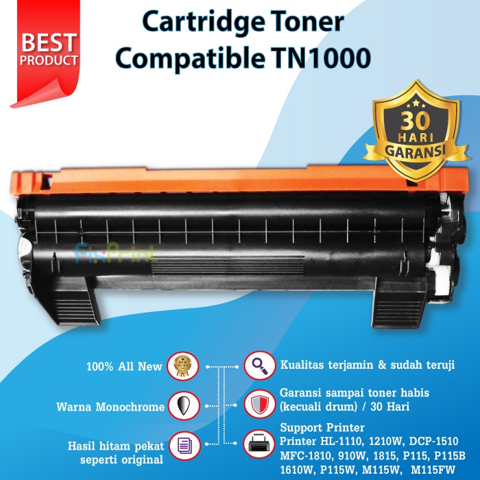 Cartridge Toner Compatible Bro TN1000 P115 P115w TN3448 TN2356 TN-1080 B022 TN-1000 TN-3448