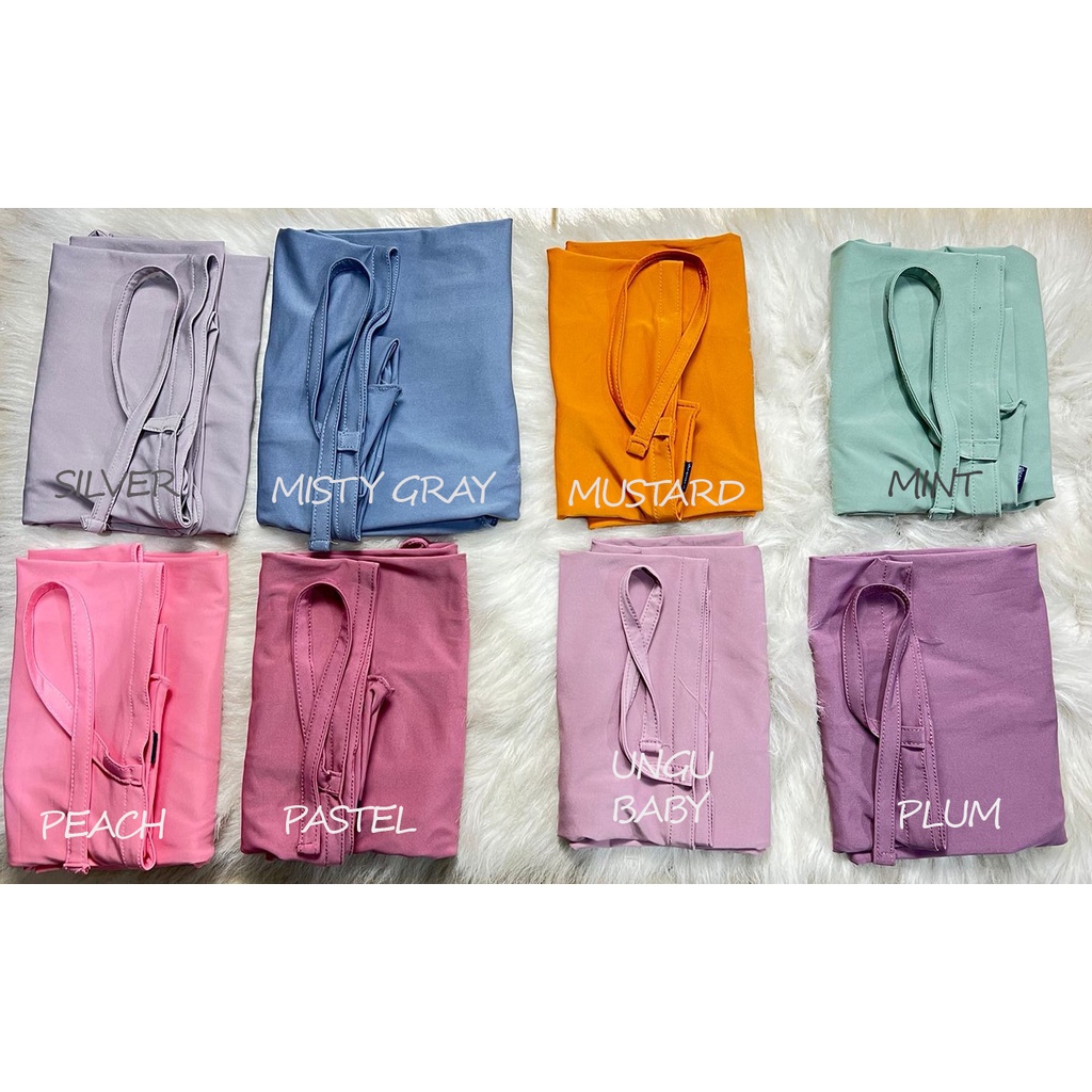 HIJAB BERGO NON PAD TALI M/ HAMIDAH SIZE M/BERGO INSTAN/JILBAB JERSEY/BERGO SPORT