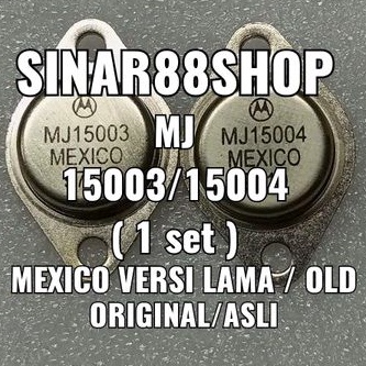 TR TRANSISTOR FINAL JENGKOL MJ15003/15004 MJ 15003 15004 MEXICO ORIGINAL ASLI