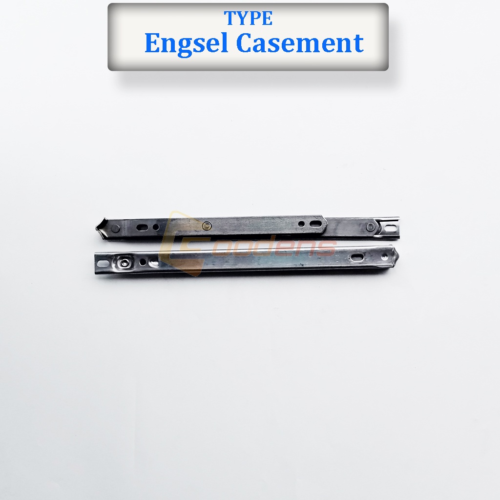 Engsel Casement 10 inch Kesmen Engsel Jendela Aluminium Stainless Steel