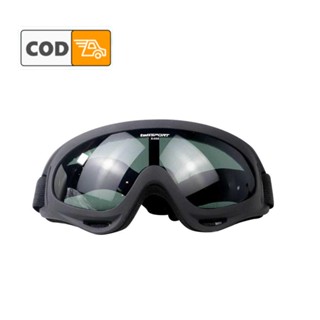 Kacamata Ski Anti Silau Motor Mancing Olahraga Air Soft Goggles Salju Bingkai Tebal Kaca Tahan Benturan