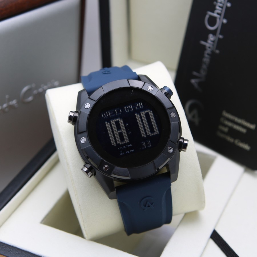 Jam Tangan Alexandre Christie AC 9372 Pria / AC9372 Digital Blue Original