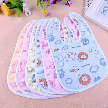 SLABER BAYI Celemek Makan Bayi Mpasi Slabber Bib Lembut Lucu Cotton