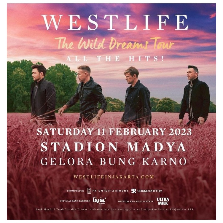 Tiket konser Westlife The Wild Dreams Tour Cat 3A