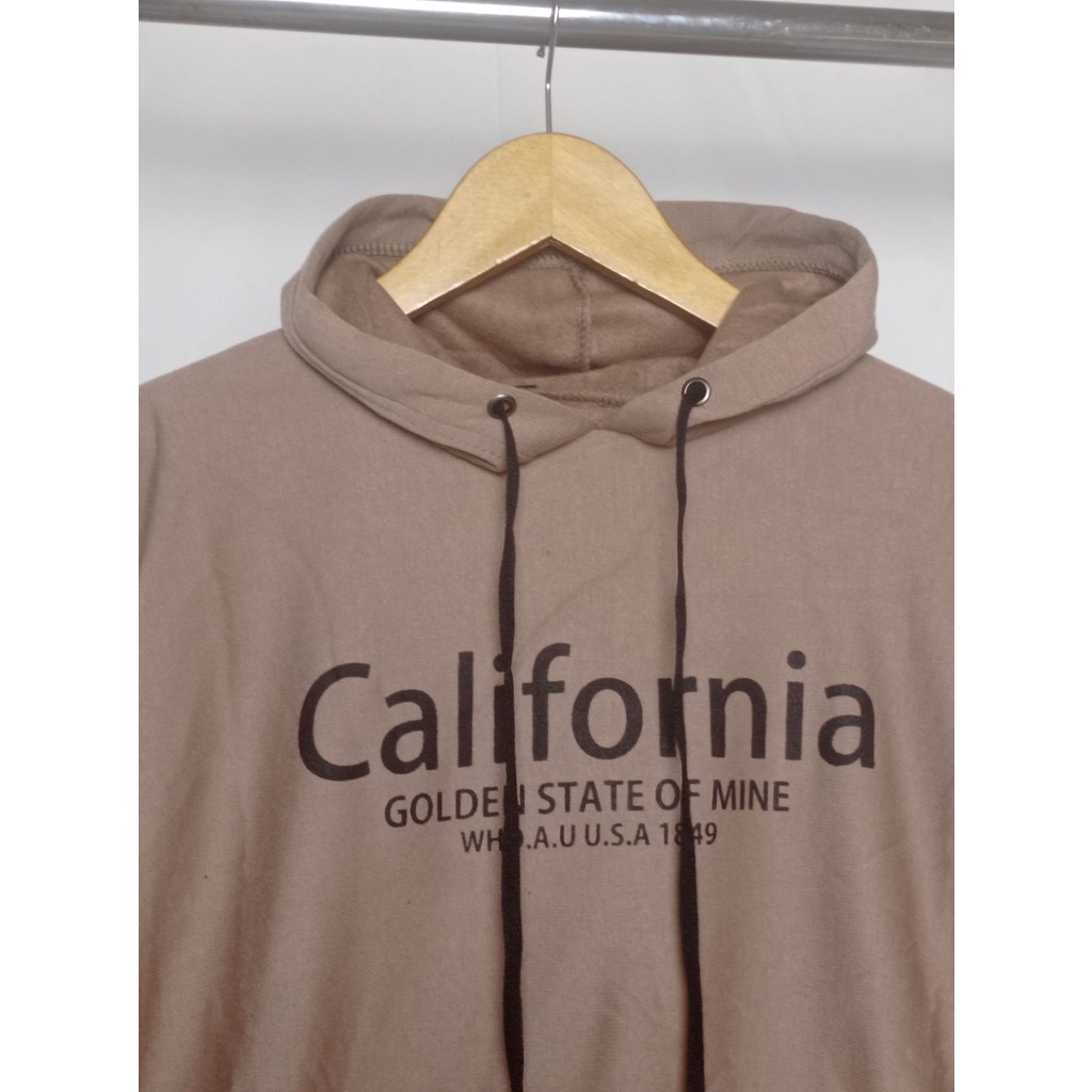 Hoodie Pria California Bahan Fleece