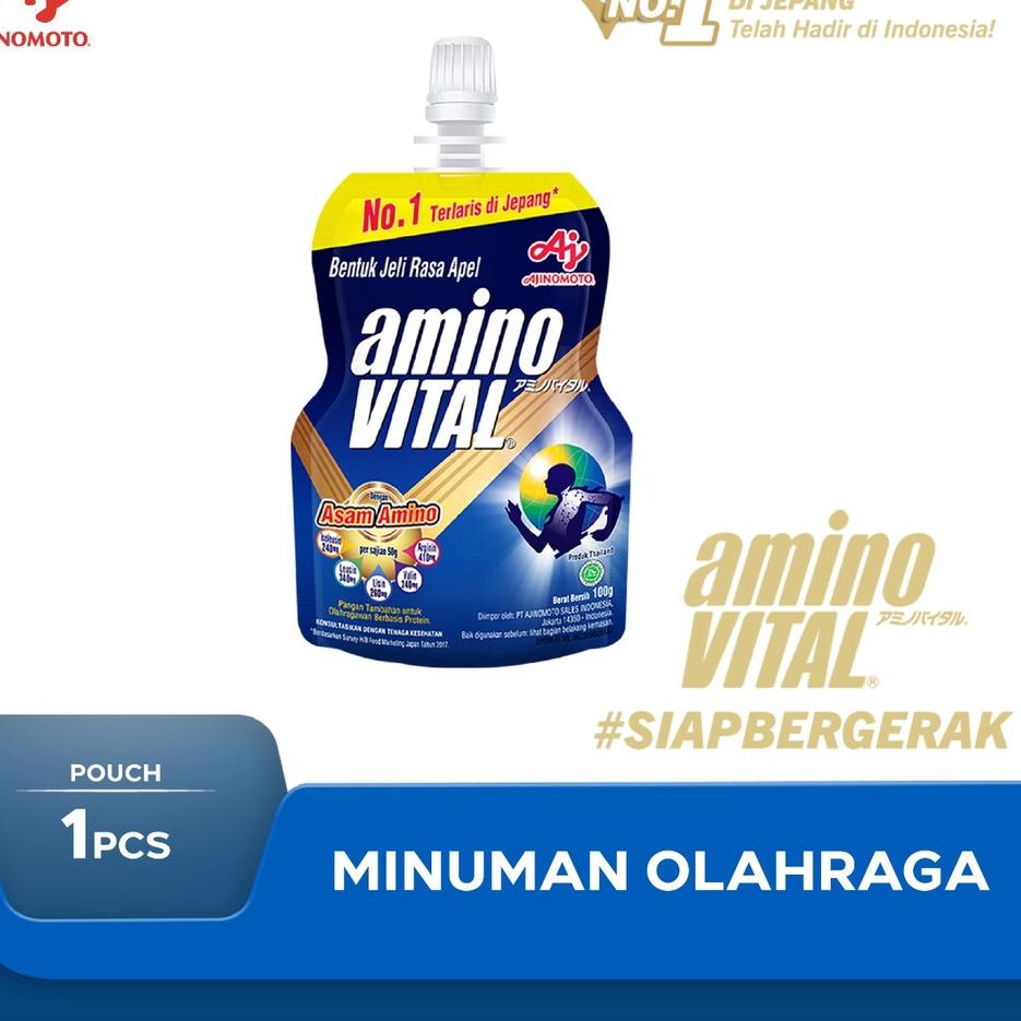 

️✔️✔️ aminoVITAL® amino acid Jelly - Apple Flavor 100g buruan