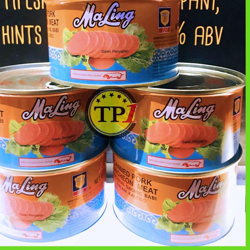 

EXCLUSIVE!Maling TTS 397gr Luncheon Pork Meat Ma Ling / Ham Daging Babi Maling NON HALAL|KD7