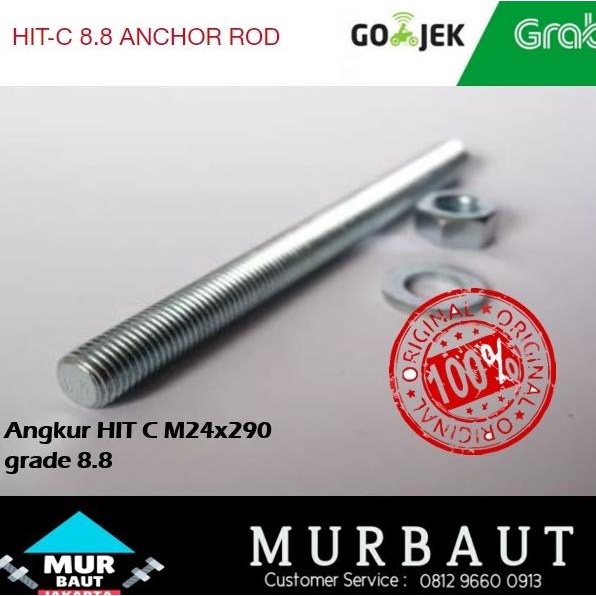 Chemical Angkur Anchor Hilti Hit-C-8.8 M24X290