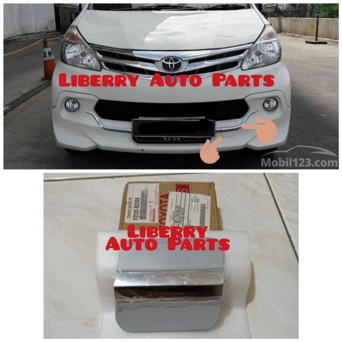Cover Towing / Tutup Derek Bemper Depan All New Avanza Luxury Original