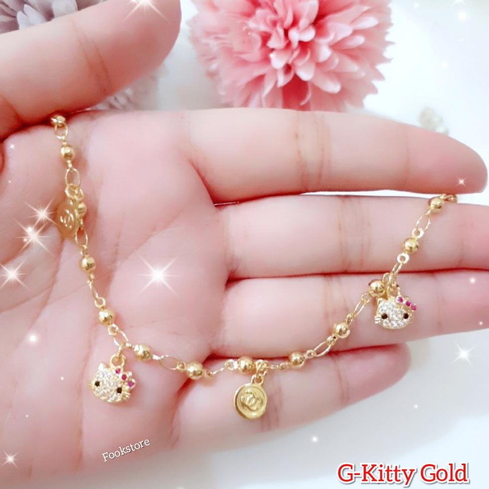 GELANG RANTAI KITTY XUPING GOLD bisa buat anak dan dewasa "SDW.22Oc22ј"