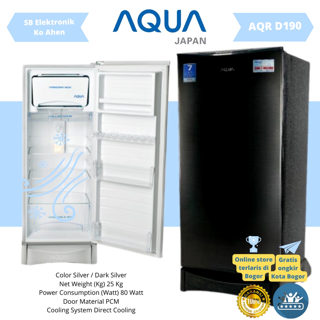 Jual Kulkas AQUA AQR D190 DS/LS ( Garansi Resmi ) Shopee Indonesia