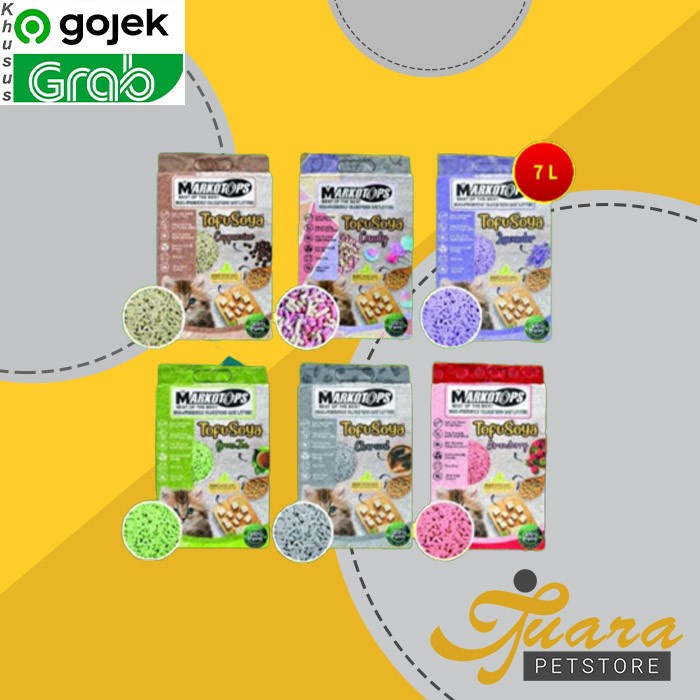 Markotop Soya Tofu Clump Cat Litter 7 Cat Litter Pasir Kucing