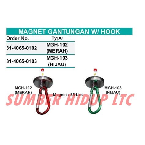 [BISA COD] Wipro Magnet Gantungan W/ Hook Merah Mgh-102 / Perlengkapan Rumah Tangga Murah / Aksesori