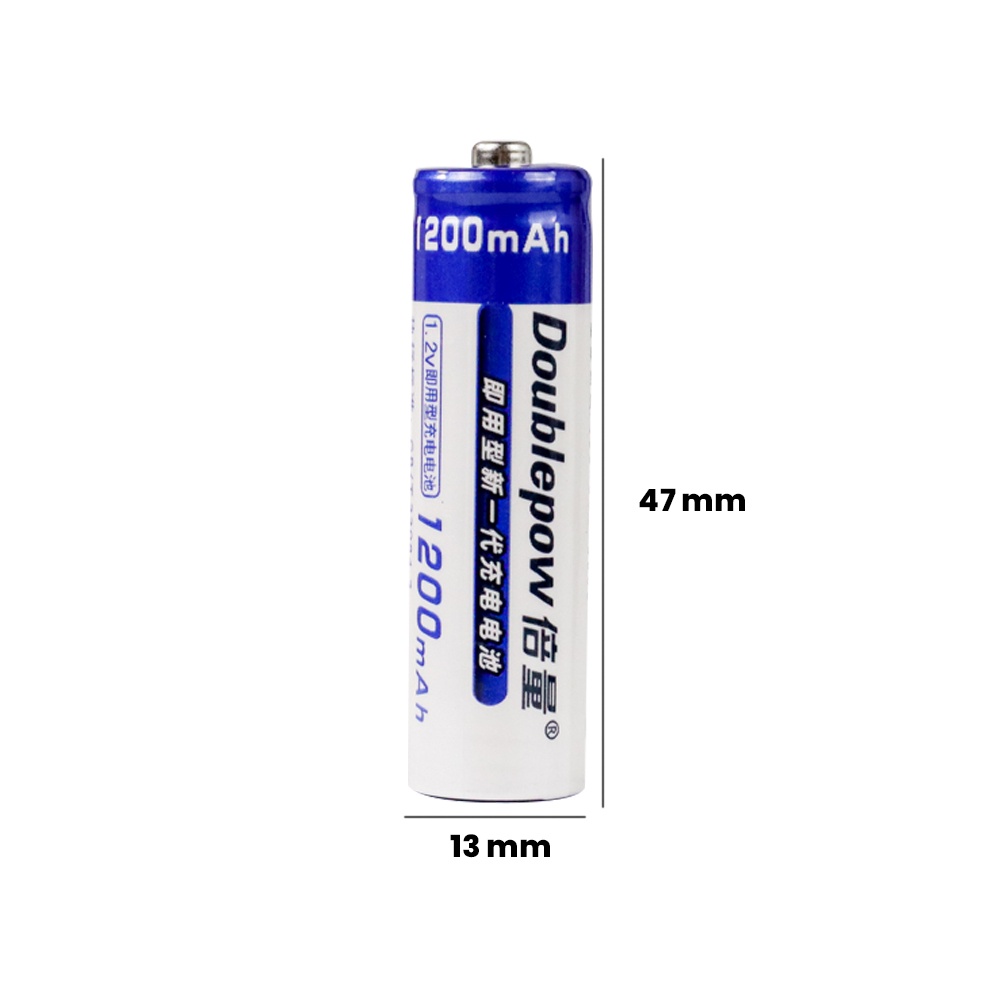 Baterai Cas AA 1200 mAh 2 PCS Batrei Rechargeable NiMH 1200mAh 2 PCS Original Doblepow