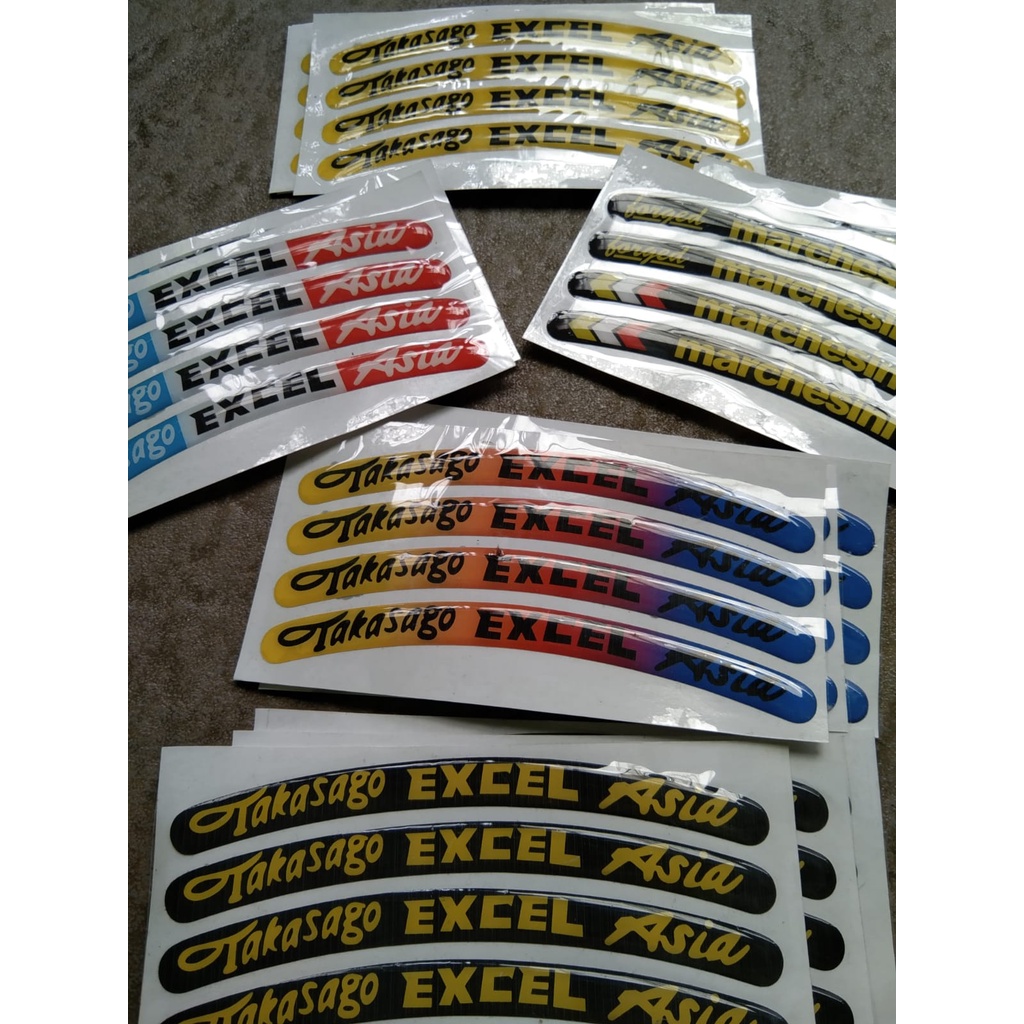 STIKER TIMBUL LIST VELG MOTOR / EMBLEM LIST VELG MOTOR / LIST VELG VARIASI