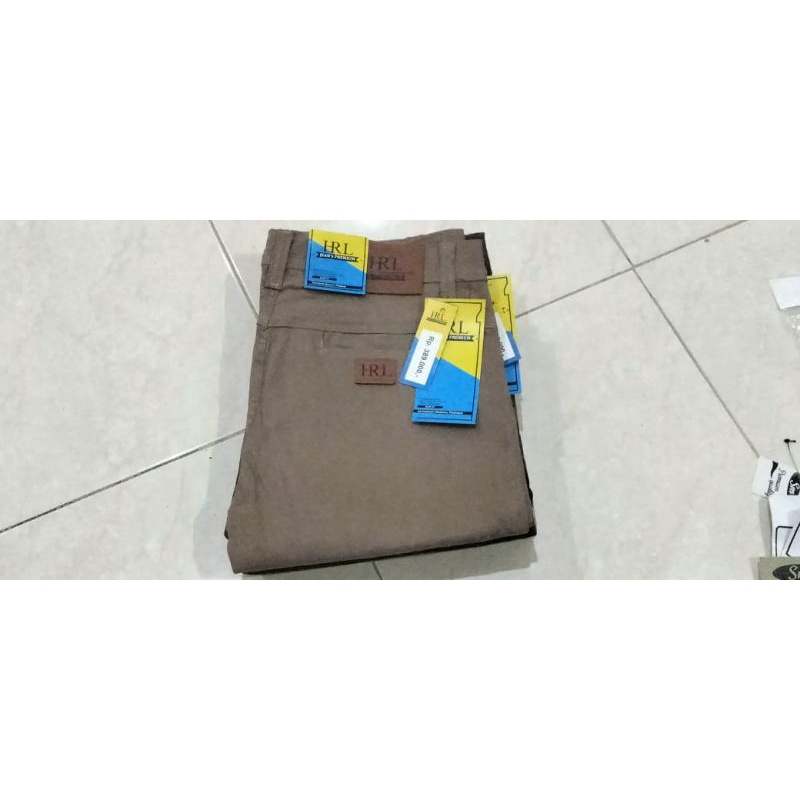 Celana Chinos Premium Panjang Pria Slim Fit Melar bahan katun halus dan tebal