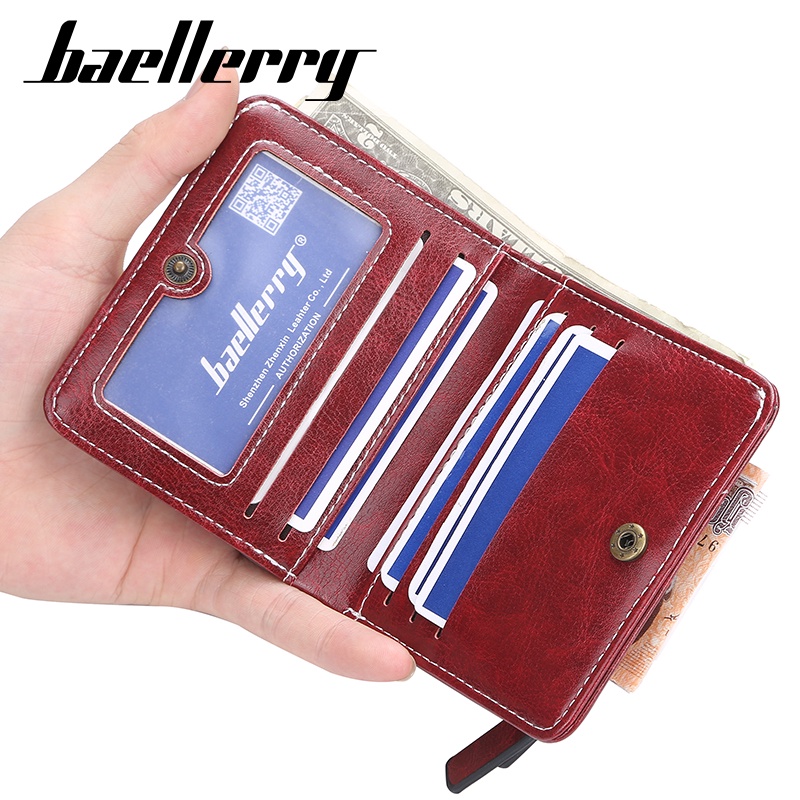 BAELLERRY N1635 Dompet Wanita Lipat Bahan Kulit PU Leather Premium WATCHKITE WKOS