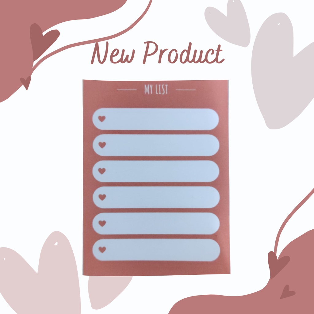 

Memo My List Colorful (BUKAN STICKY NOTE)