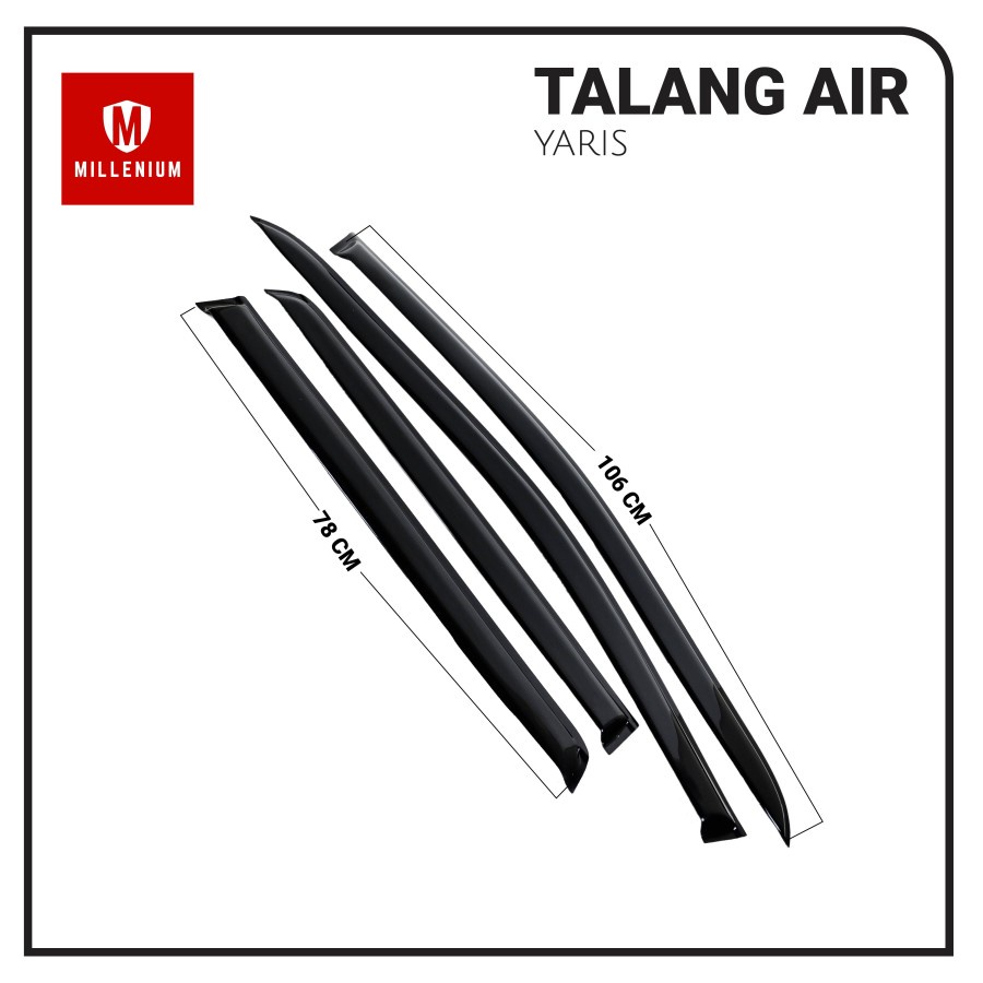 TALANG AIR PINTU MOBIL TOYOTA YARIS LAMA 2004 - 2012 MODEL SLIM